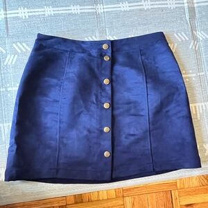 Blue Mini A-Line Skirt